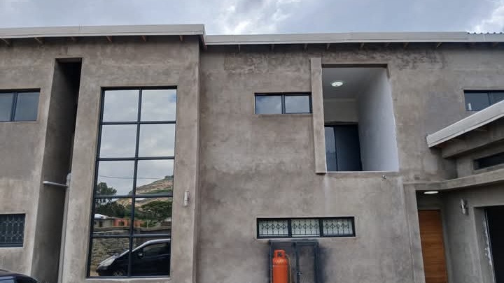 <p>📢Double Storey House 🏠 For sale!📢</p><p>📍Ha-Foso Lebenkeleng, Berea Lesotho</p><p>💸ASKING PRICE AS PER EVALUATION REPORT 💸</p><p>•Fitted 2 Bedrooms on 1st floor and ground floor</p><p>•Master Bedroom with walk-in closet and ensuite</p><p>•Kitchen with scullery with fitted shelves and dishwasher</p><p>•Open plan type dining 🍽 and sitting room</p><p>•Study 📖/Office</p><p>•2 x double garages situated on the front and rear</p><p>•Access to balcony</p><p>•Lease Available, Plot Size: 936m²</p><p>•Perimeter Wall 🧱 Fenced</p><p>•Automated Gate situated from and rear</p><p>NB: EVALUATION REPORT @ R5.9million </p><p>AVAILBALE dated 1st October 2025</p><p>Asking Price R4.5million </p><p></p>