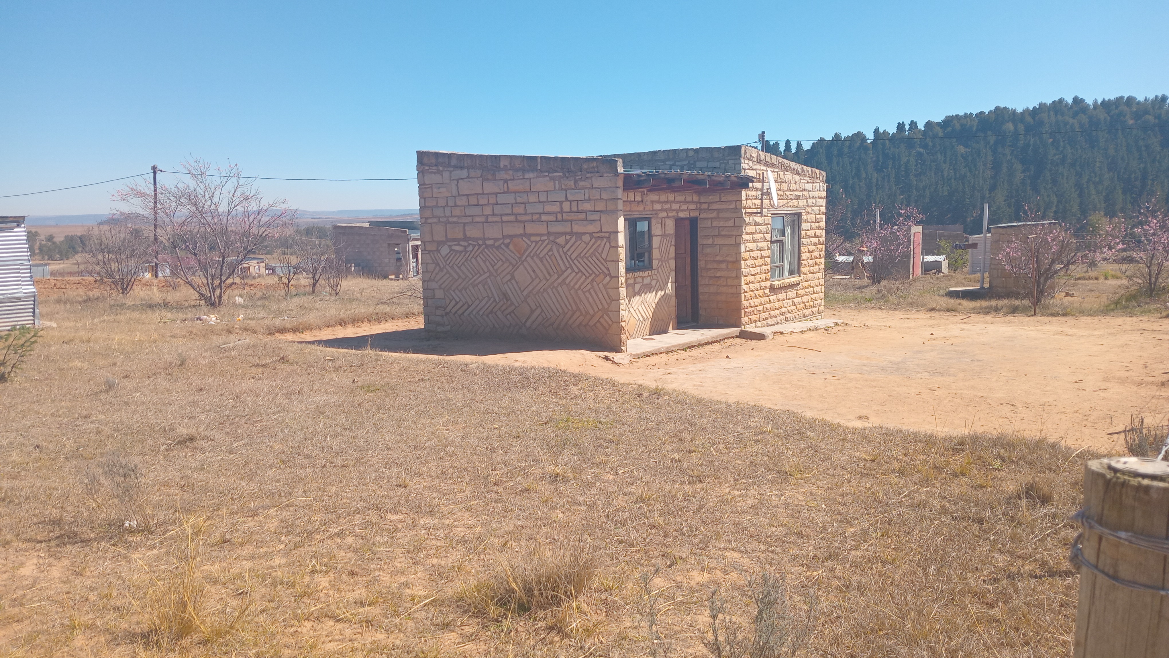 2 roomed - House for sale at Ha Motsoene. Plot size - 30m x 30m. Document - Form C. Electricity available.